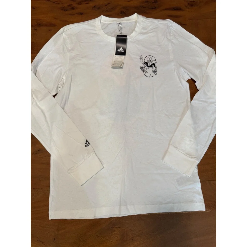 Adidas Long Sleeve Basketball Shirt DX7015 Men's Medium